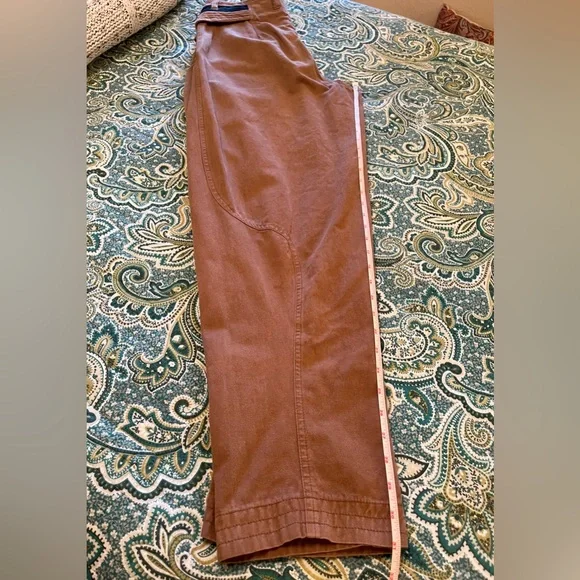 Vintage 1980’s Z. Cavaricci Pleated High Waist Tapered Pants Brown Size 31 EUC - Picture 7 of 7